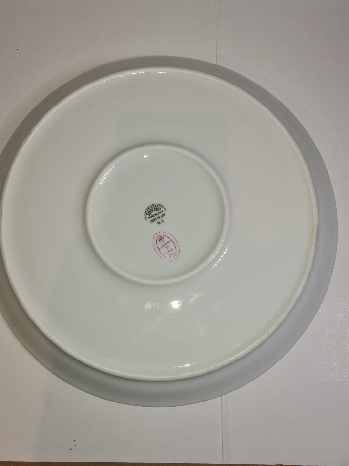 Antique 11" Platter, Pillivuyt Porcelain France