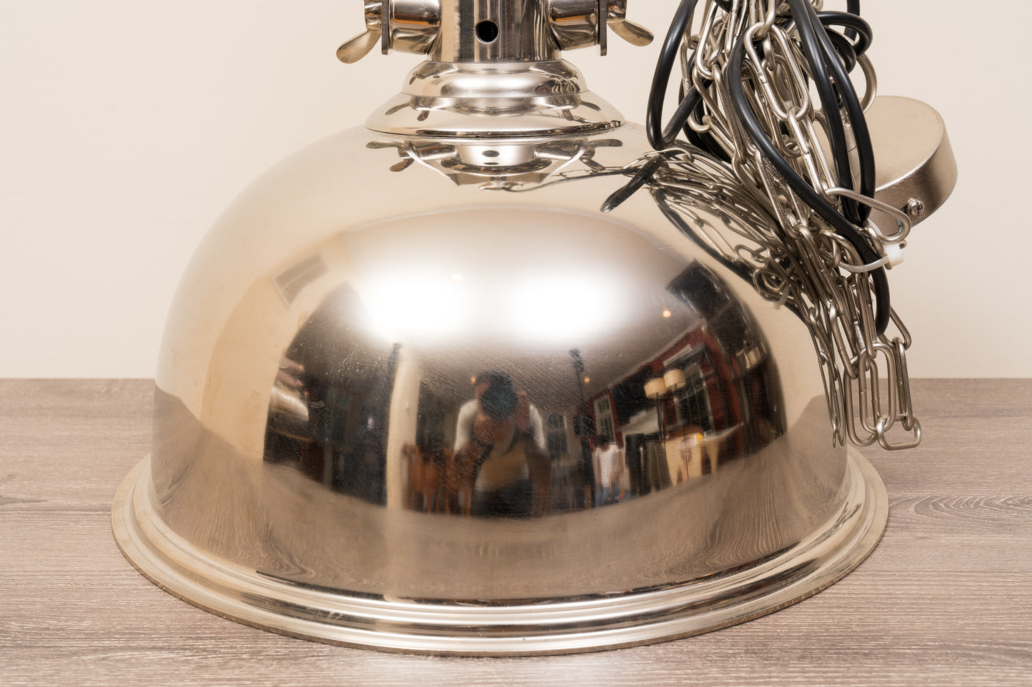 Polished Nickel Pendant Light Fixture