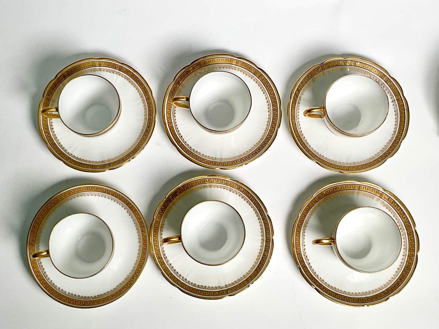 Wonderful Limoges W.G. & Co. France Demi Tasse Cups and Saucers (13 pcs.)