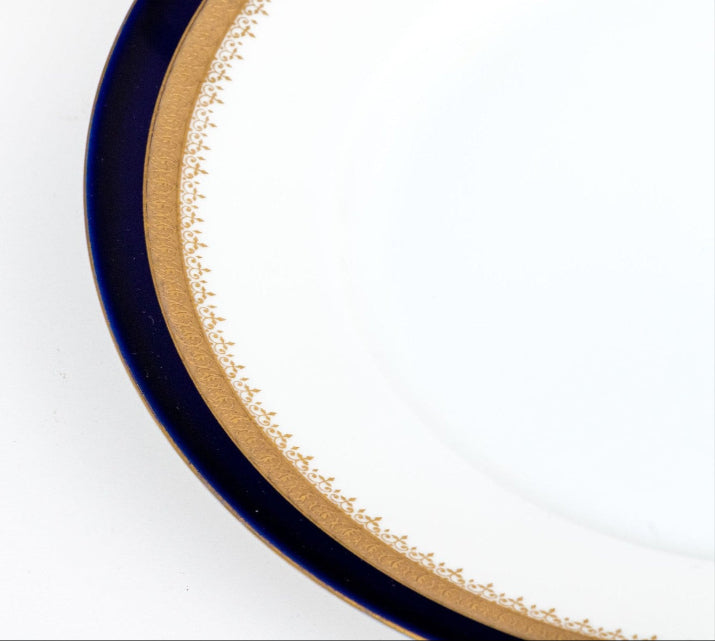 Fabulous Collection of Twelve Rosenthal Cobalt Trimmed Porcelain Plates