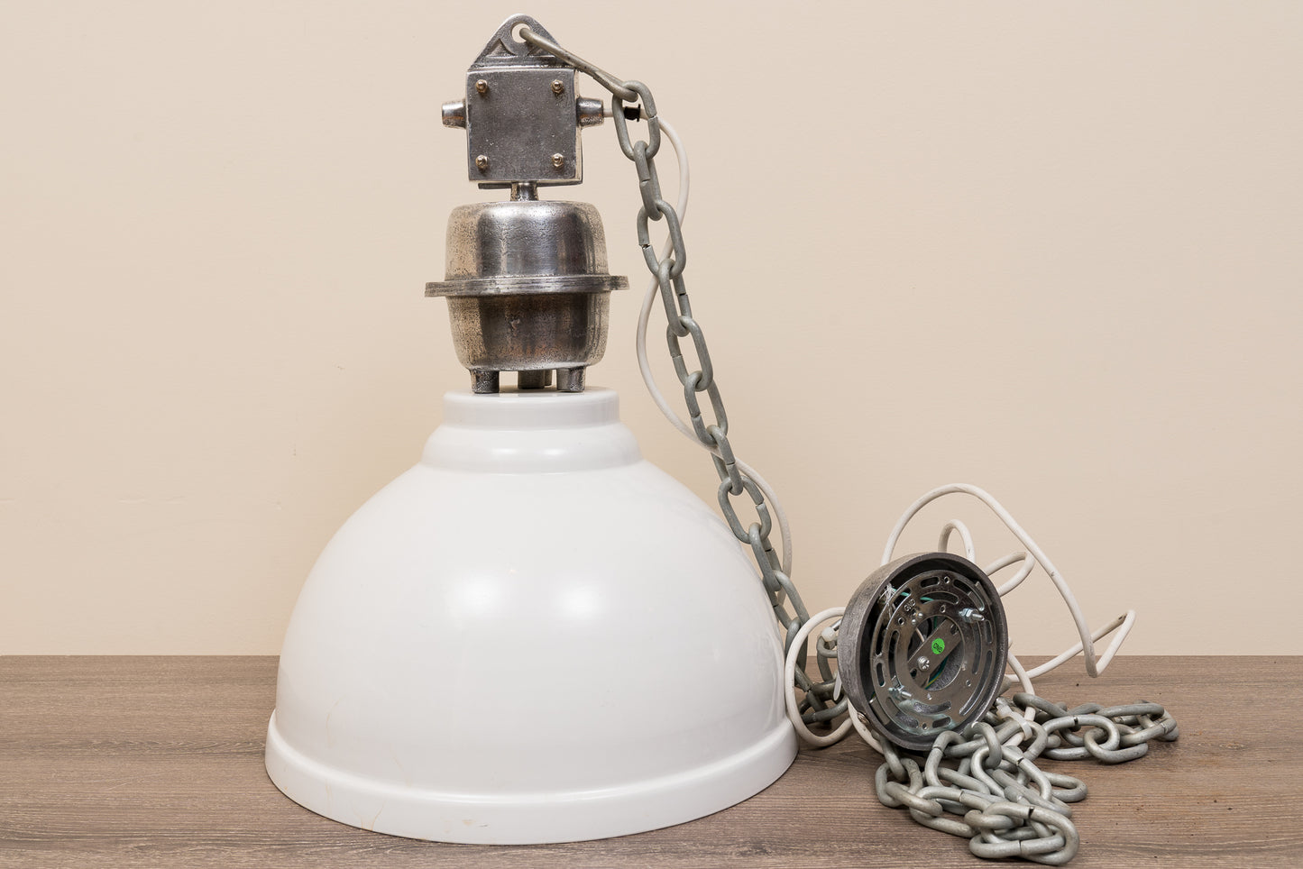 White Dome Light Fixture