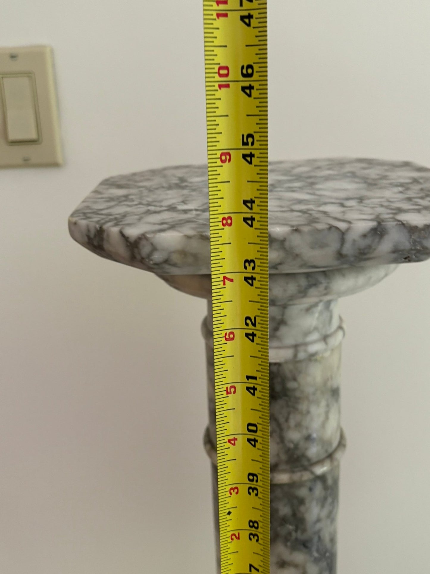 Large Vintage Marble Column Pedestal