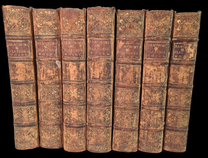 The Works Of Francis Beaumont And John Fletcher, 7 Volumes, Printed 1711.