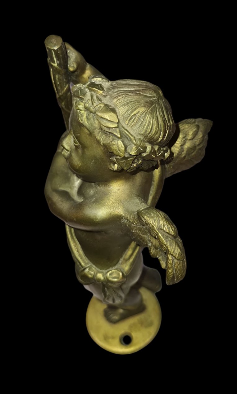 Bronze Winged Cherub Statue