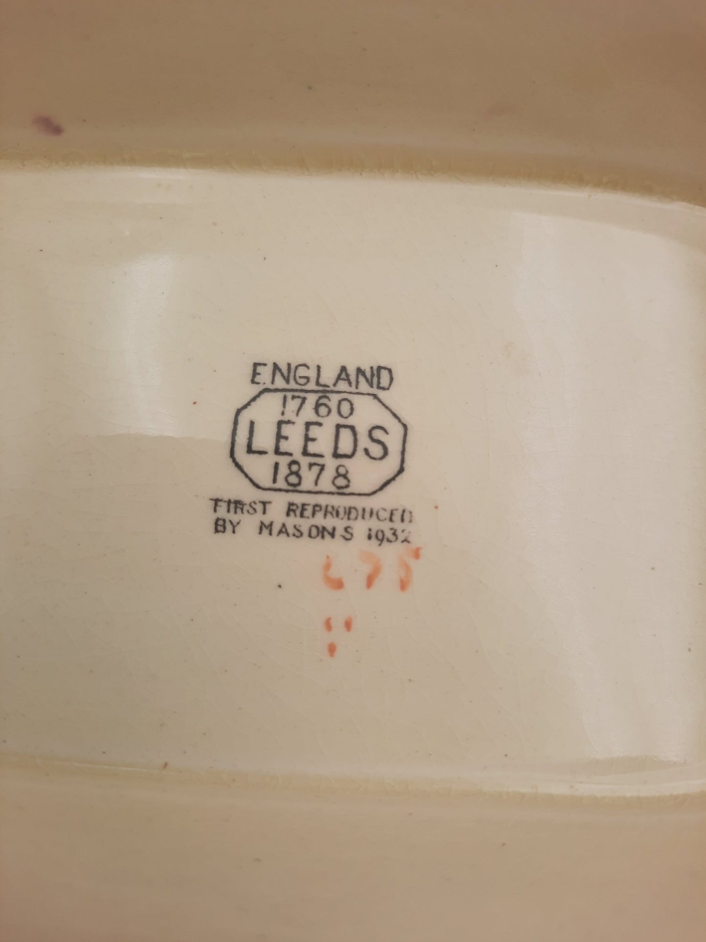 Antique 19th Century LEEDS By MASON Ironstone Soup Tureen With Ladle And Underplate