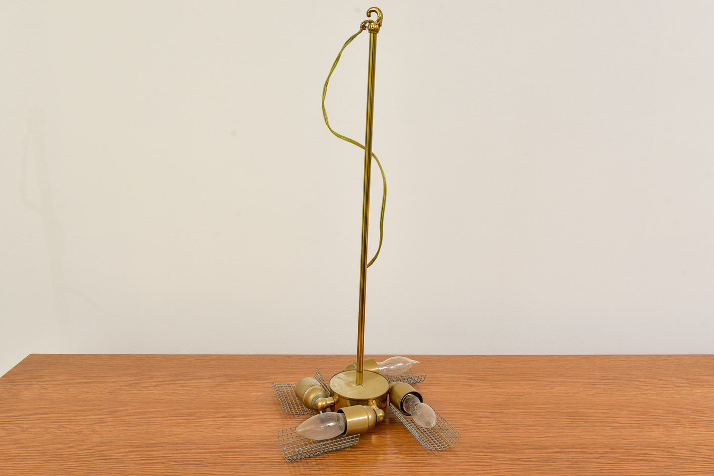 French Empire Style Imported Alabaster And Brass Chandelier With Ornate Rim And Canopy