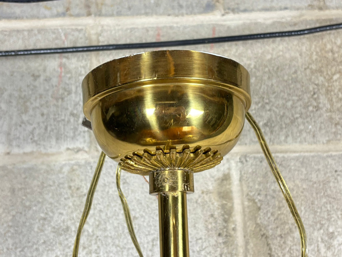 Elegant Brass Pendant Lamp (2 lights)