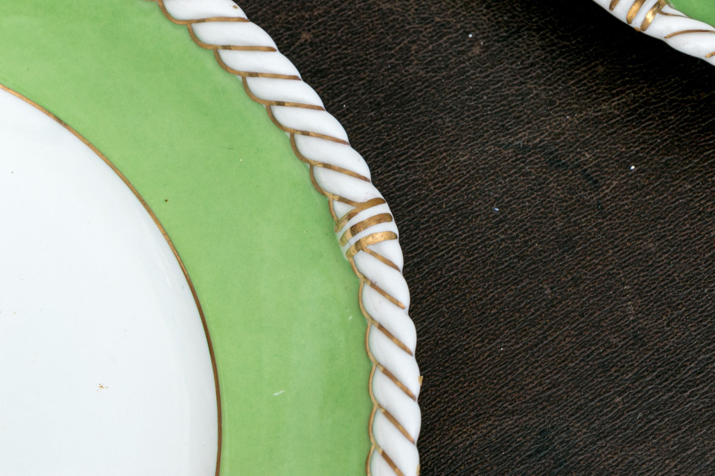Antique English Cauldon China Plates, Set Of 8