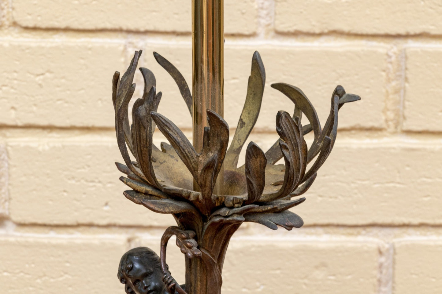 Art Nouveau Putti Table Lamp