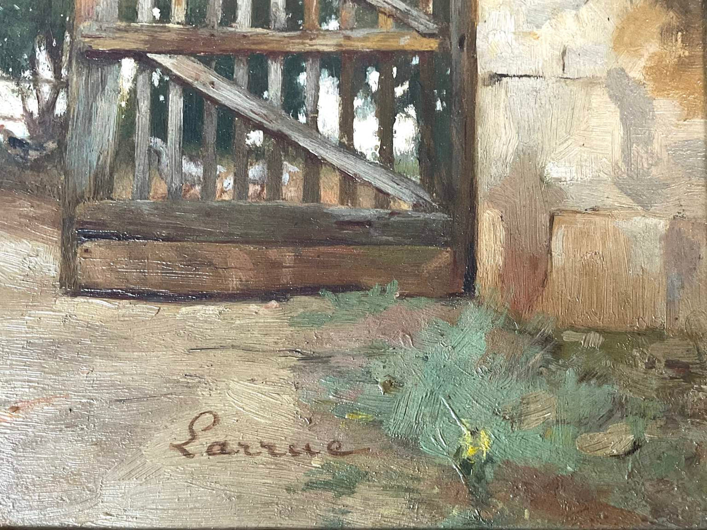 Vintage Oil On Board, signed by Guillaume Larrue (1851-1935)