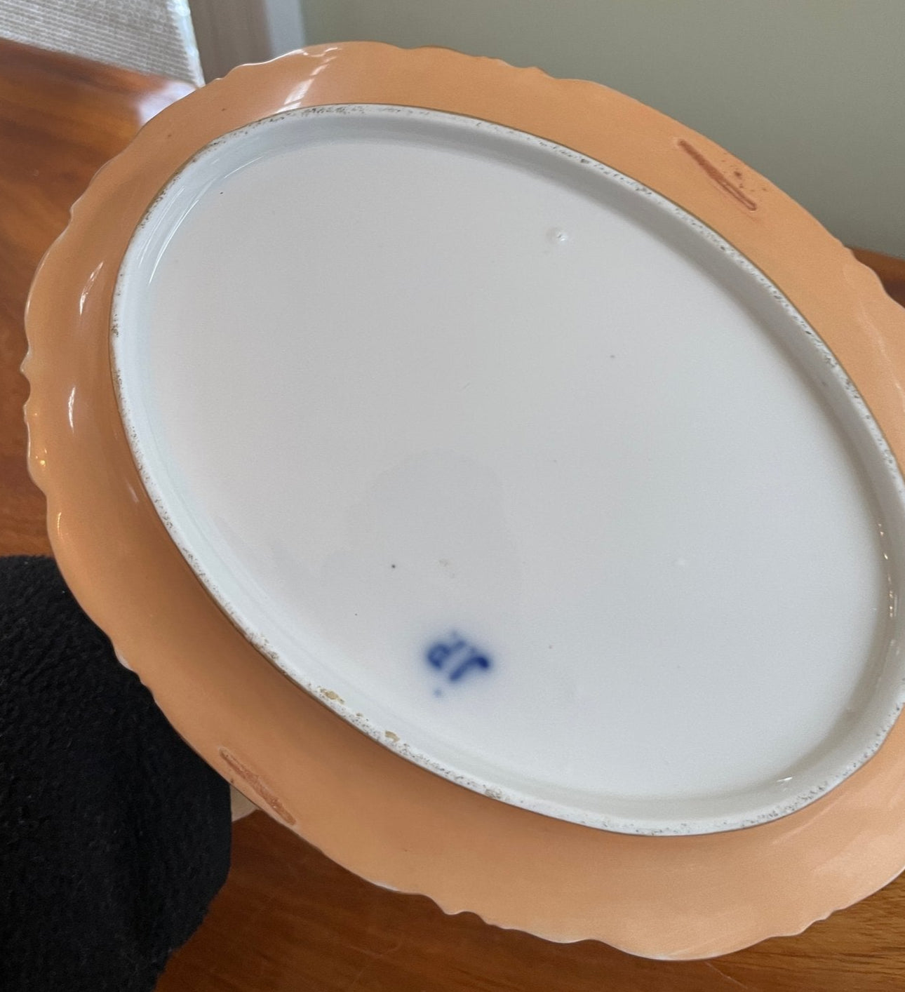 Beautiful Antique Hand Decorated Porcelain Basket