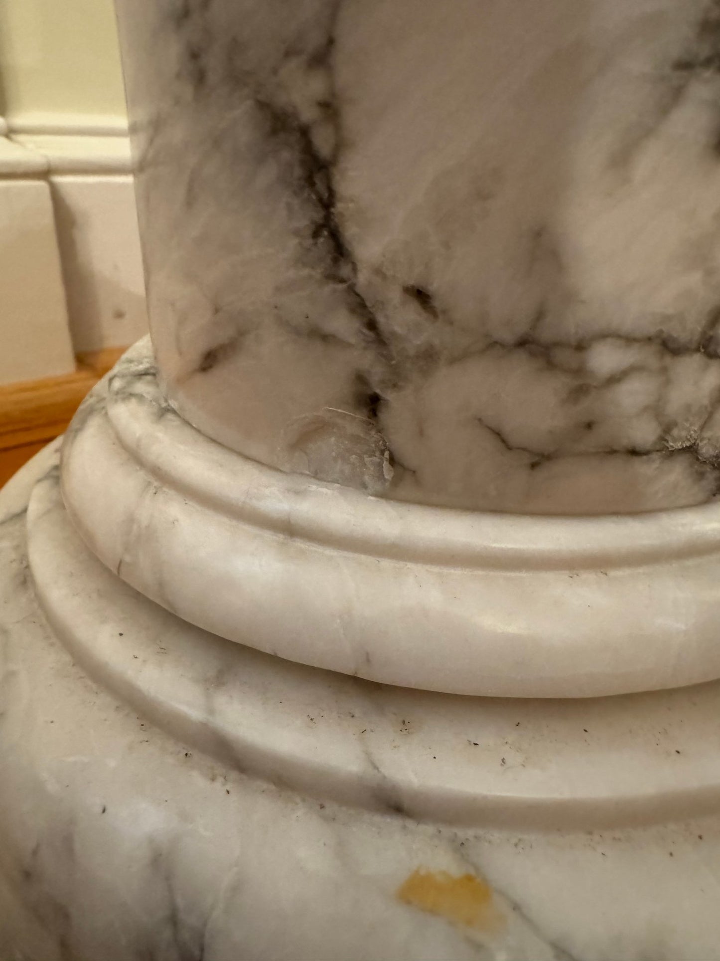 Wonderful Vintage Marble Column- Display Pedestal Stand