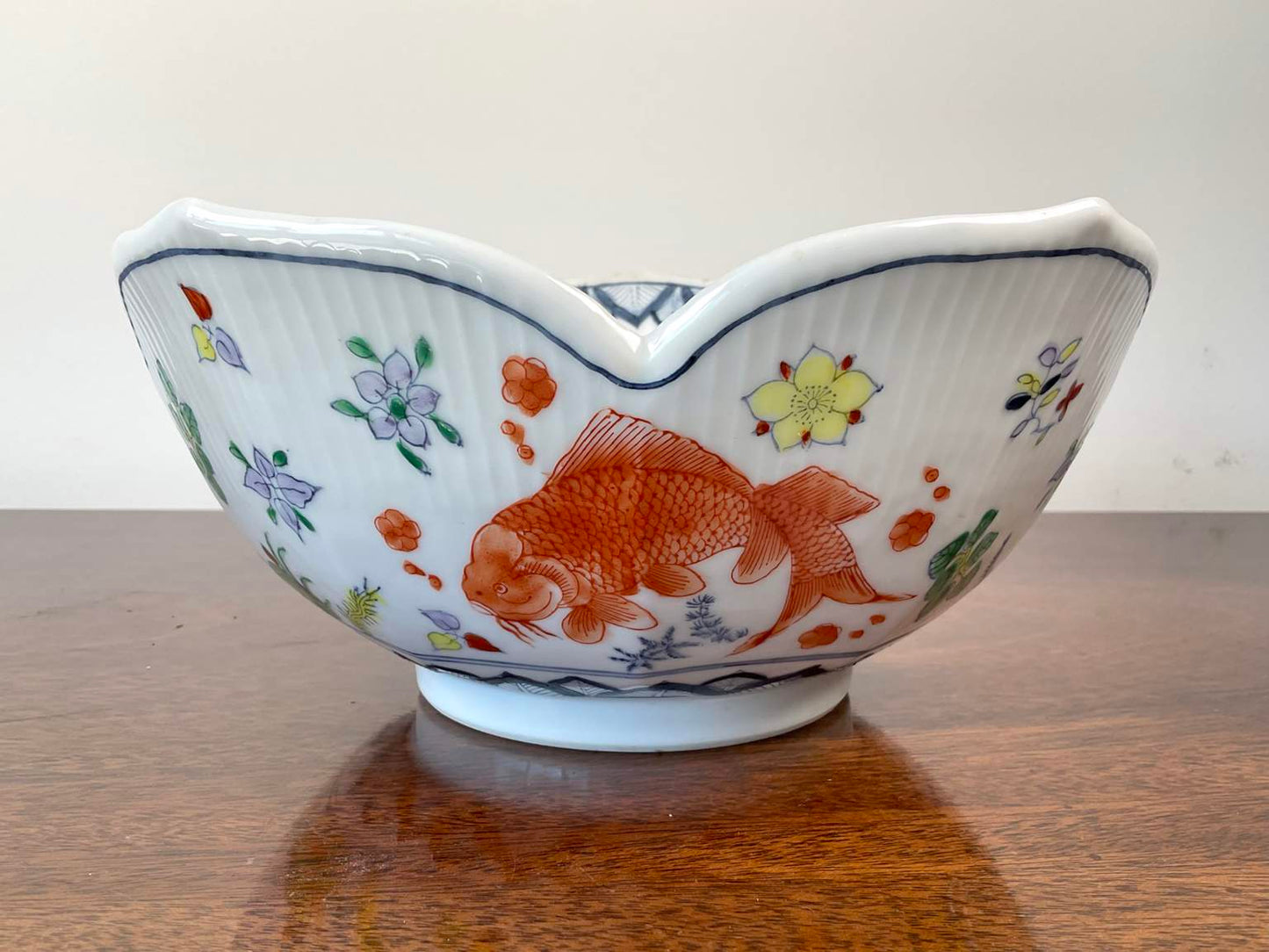 Vintage Hand Painted Asian Porcelain Bowl