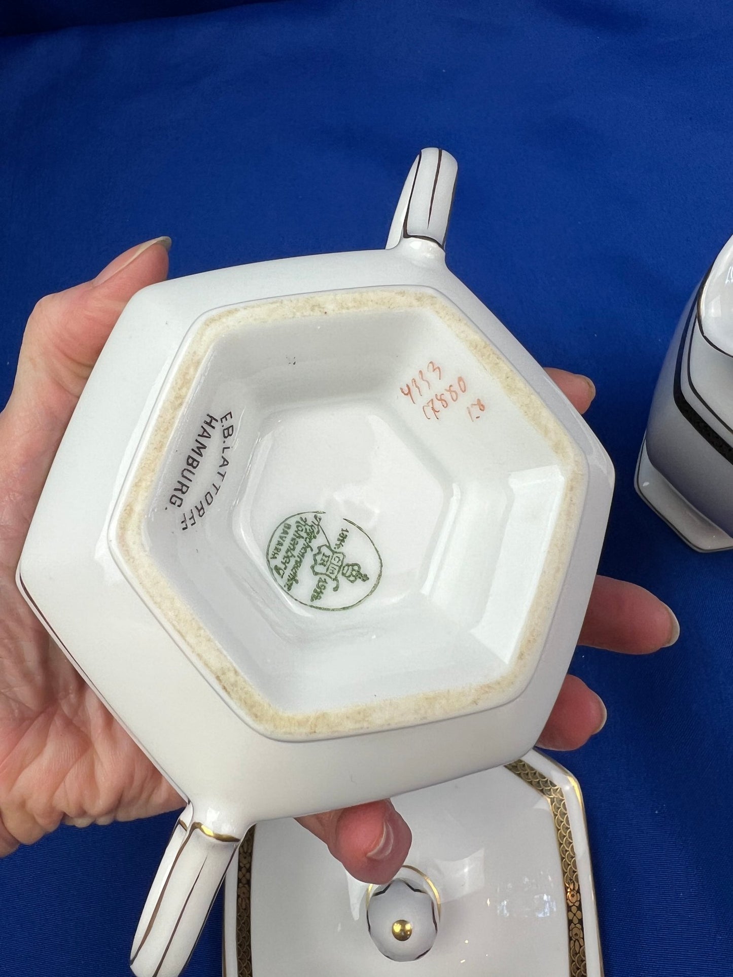 Bavarian Porcelain Sugar & Creamer