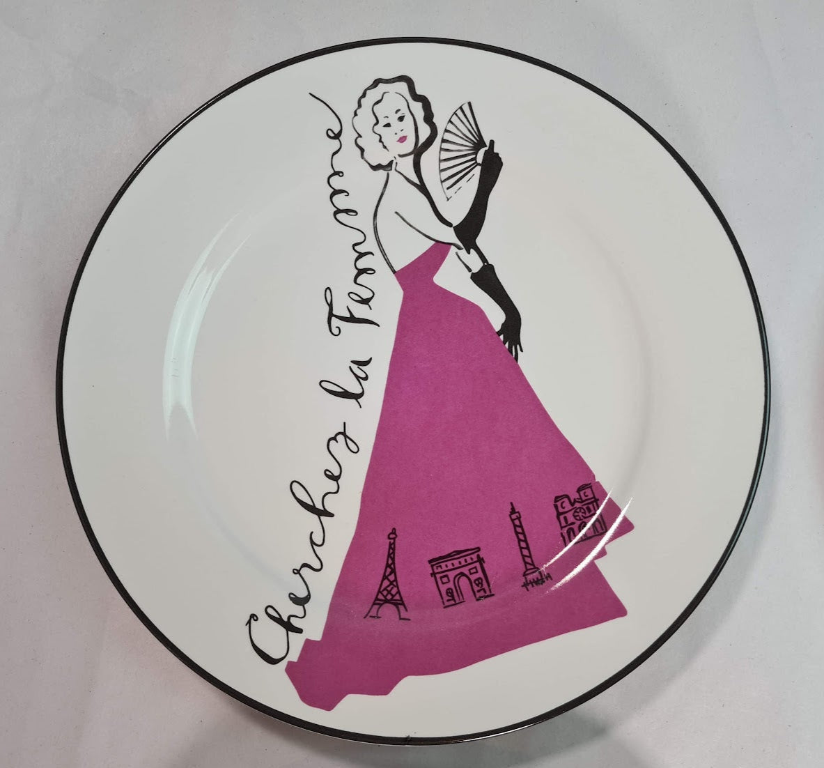 Rosanna 8" Paris Fashion Dessert Plates