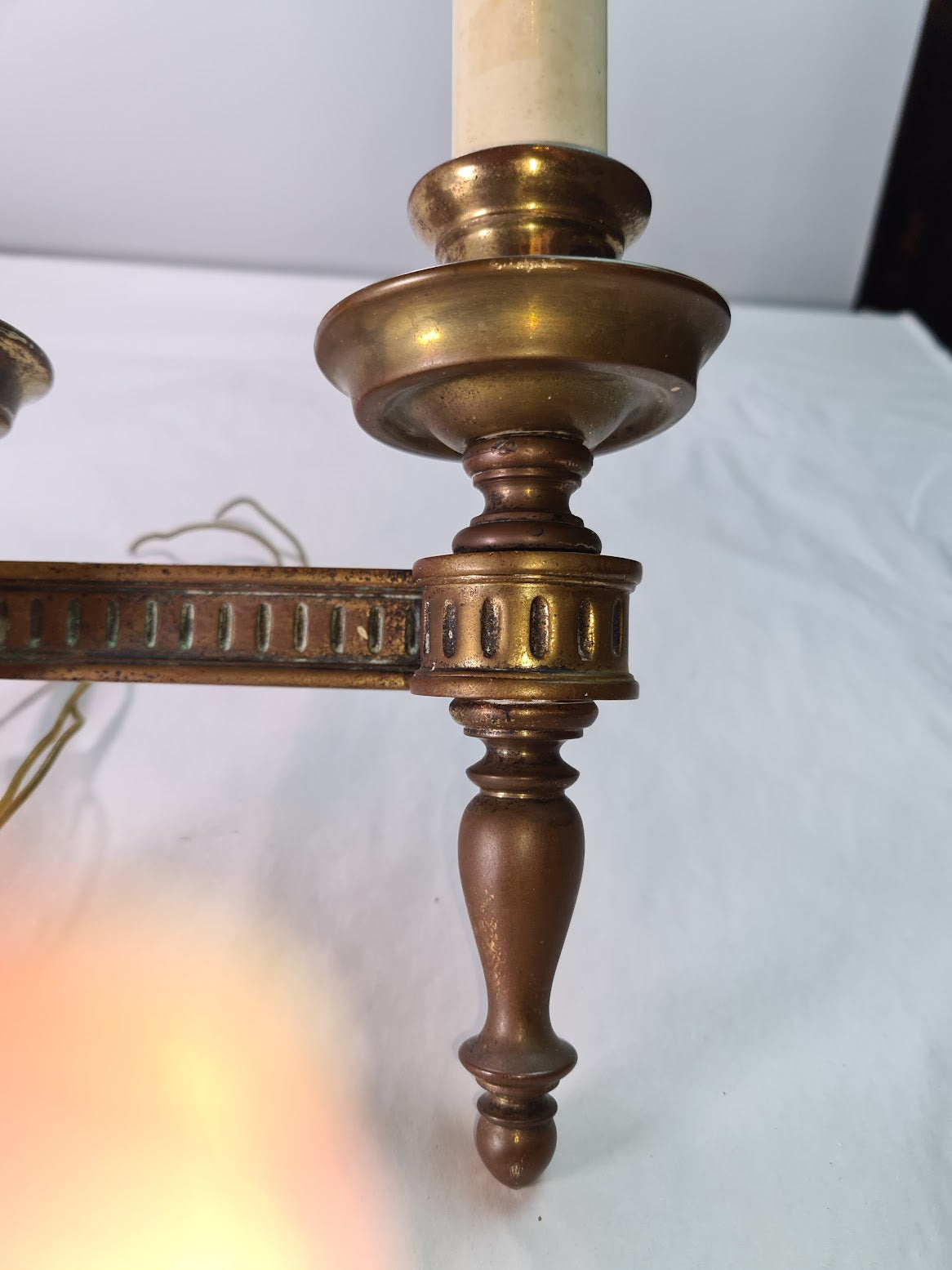 Really Very Antique Spanish 3 Light Wall Sconce