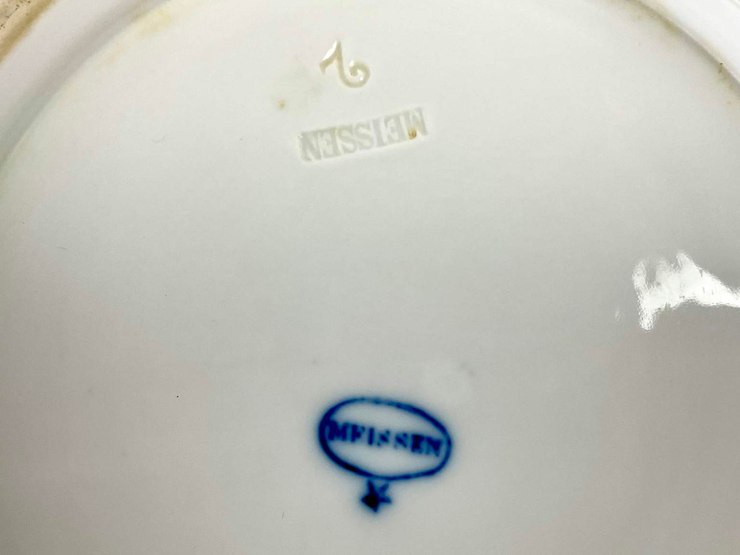 Antique Carl Teichert Meissen Blue Onion Porcelain Bowl