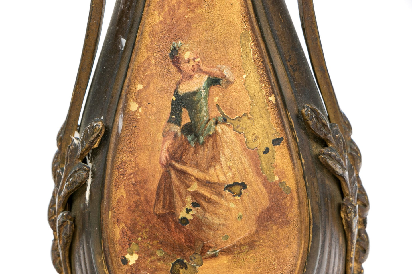 A pair of beautiful and elegant gilt bronze Ormolu candlestick holders c.1800, French