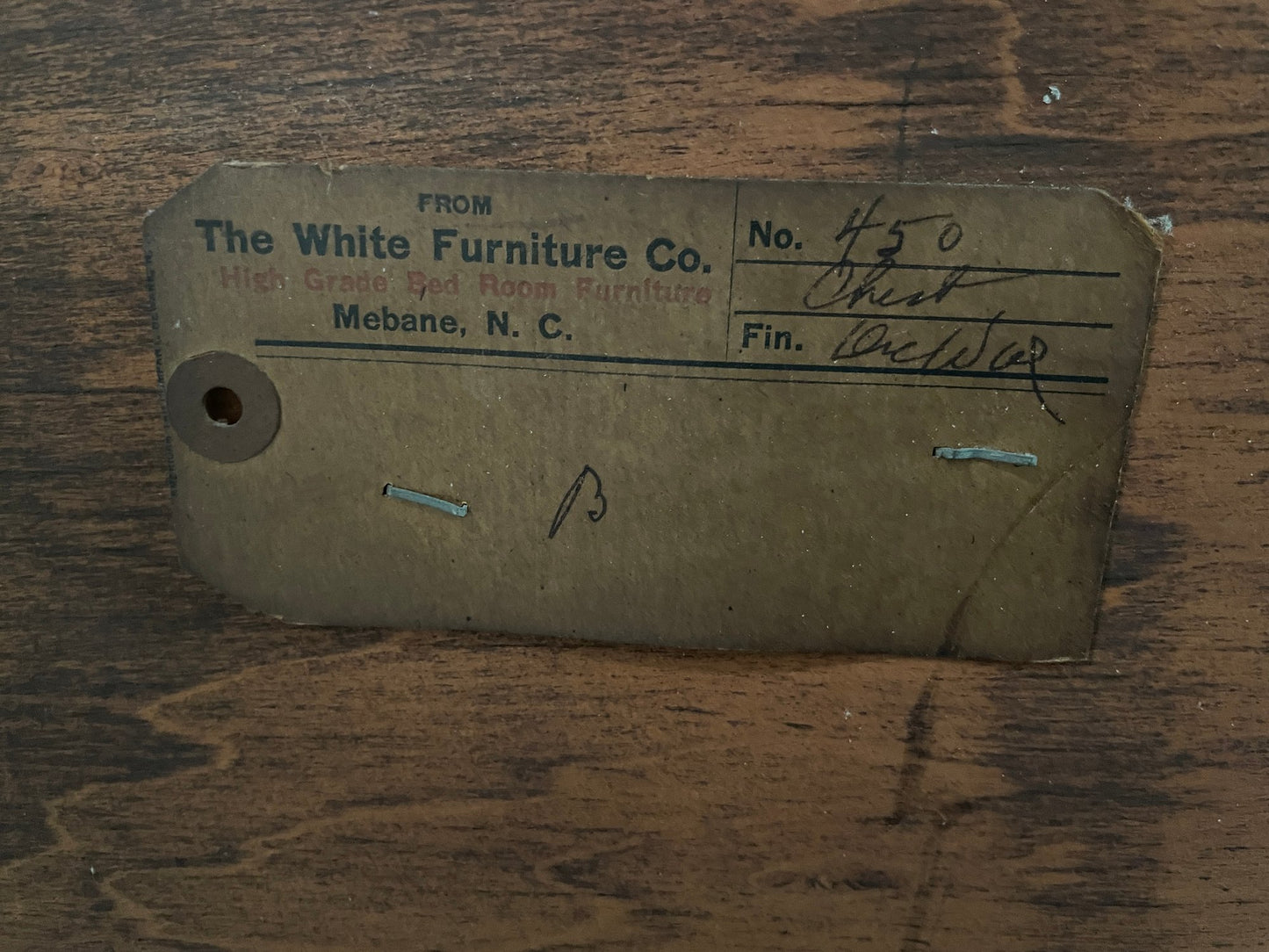 Antique Gentleman's Dresser -White Furniture Co..