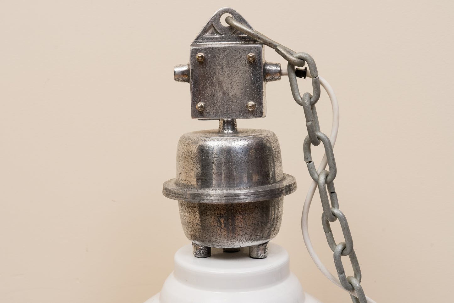 White Dome Light Fixture