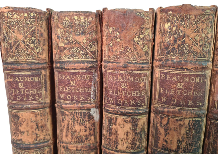 The Works Of Francis Beaumont And John Fletcher, 7 Volumes, Printed 1711.