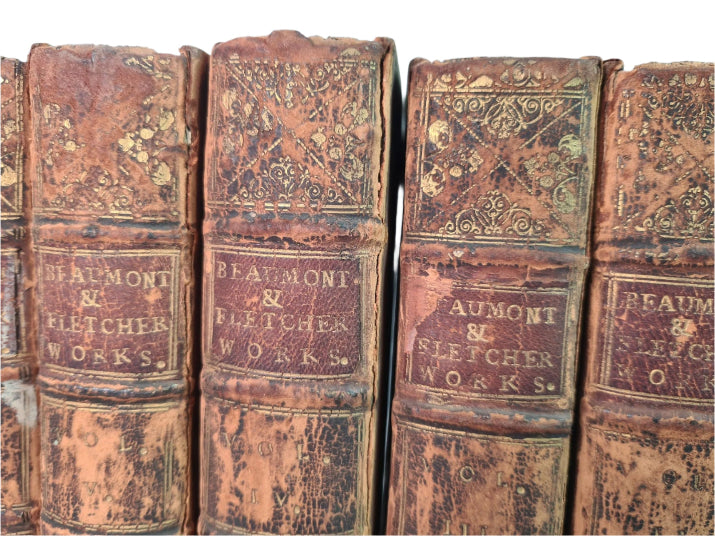 The Works Of Francis Beaumont And John Fletcher, 7 Volumes, Printed 1711.