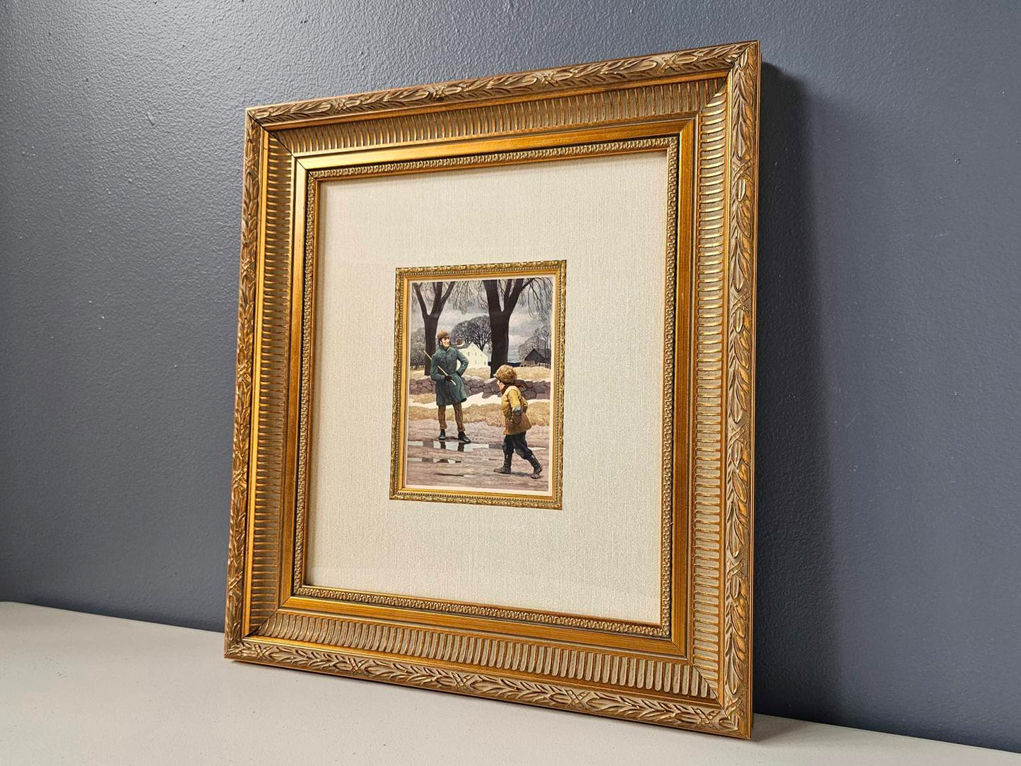 Original 1936 First Edition Andrew Wyeth (1917-2009) Gallery Framed Lithograph