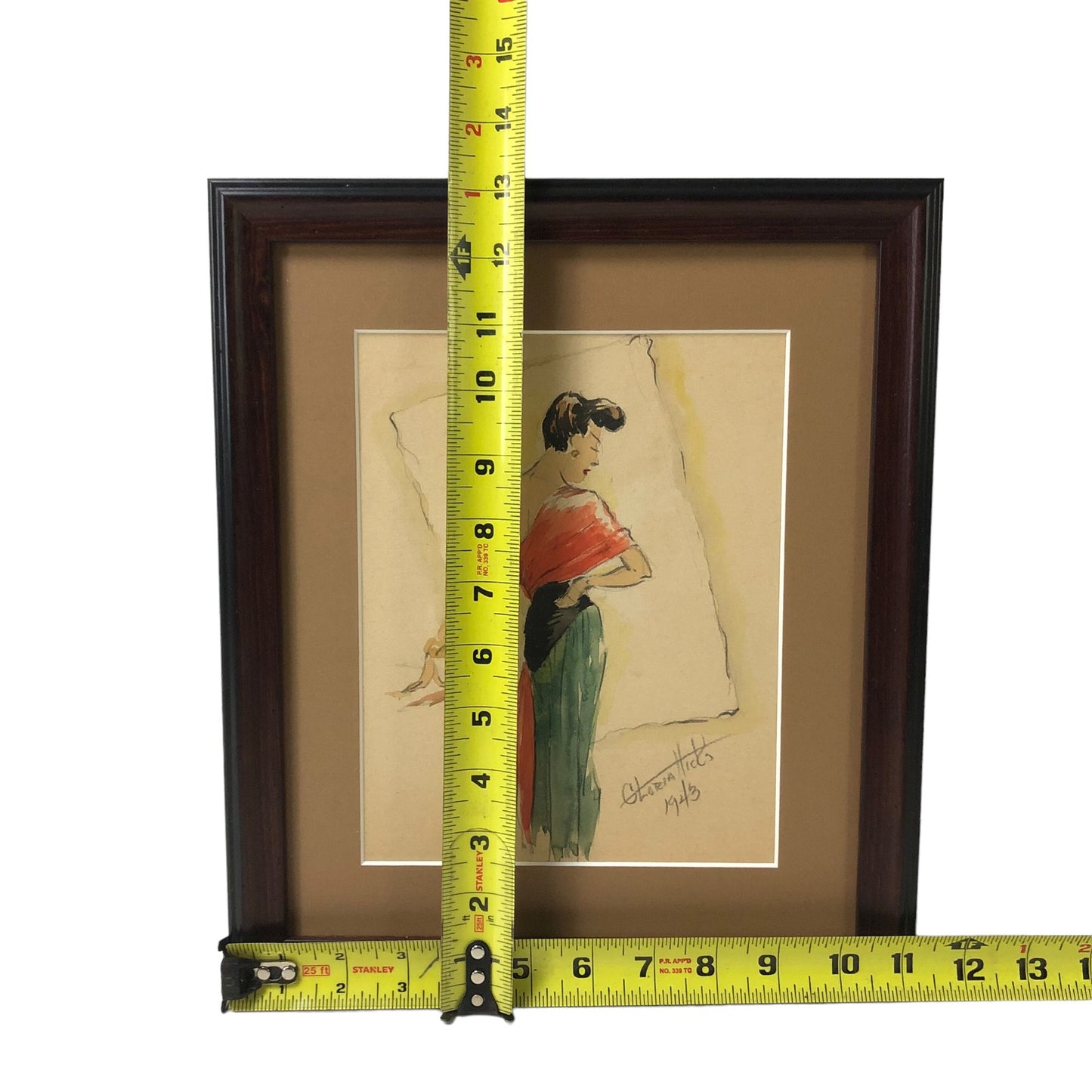 1943 Fashion Design Series Watercolor Painting, Gloria Hicks (American, 1916-) - #SW-6W