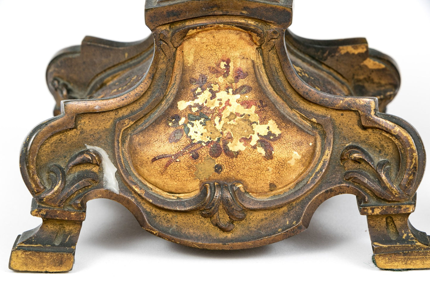 A pair of beautiful and elegant gilt bronze Ormolu candlestick holders c.1800, French