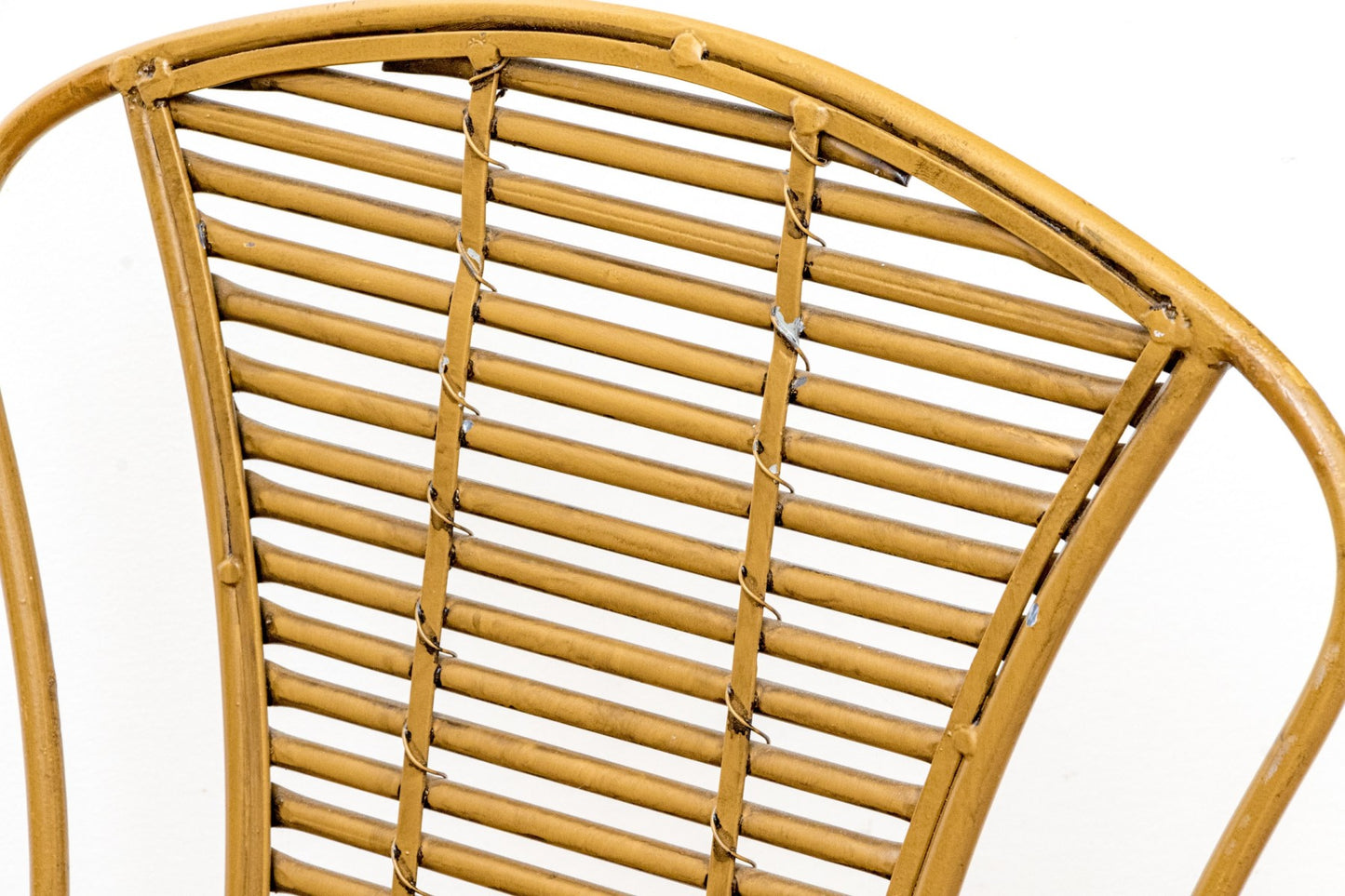 Stunning Bronzed Finished Faux Bamboo Aluminum Folding Chair