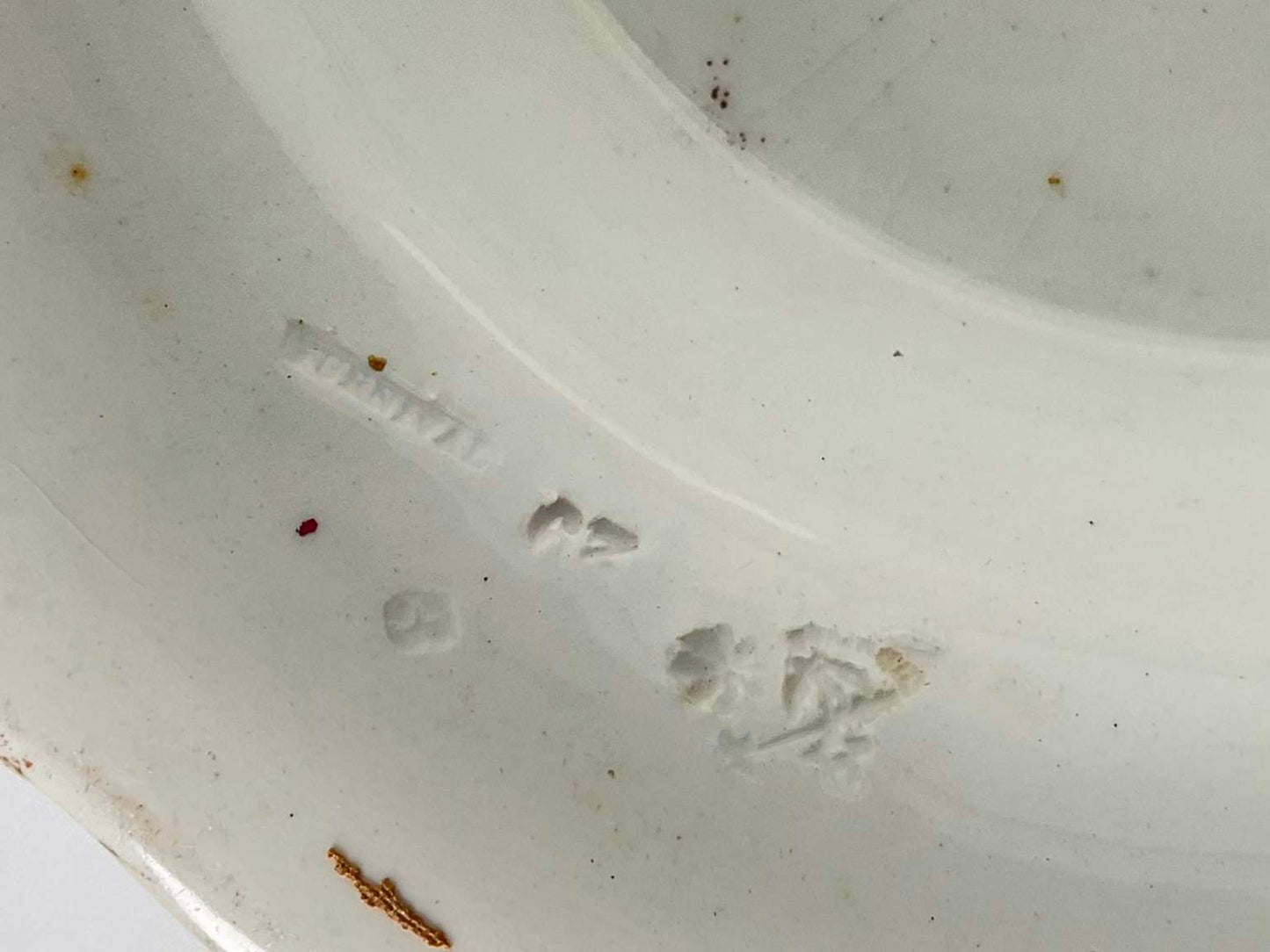 Antique Furnivals Porcelain Punchbowl