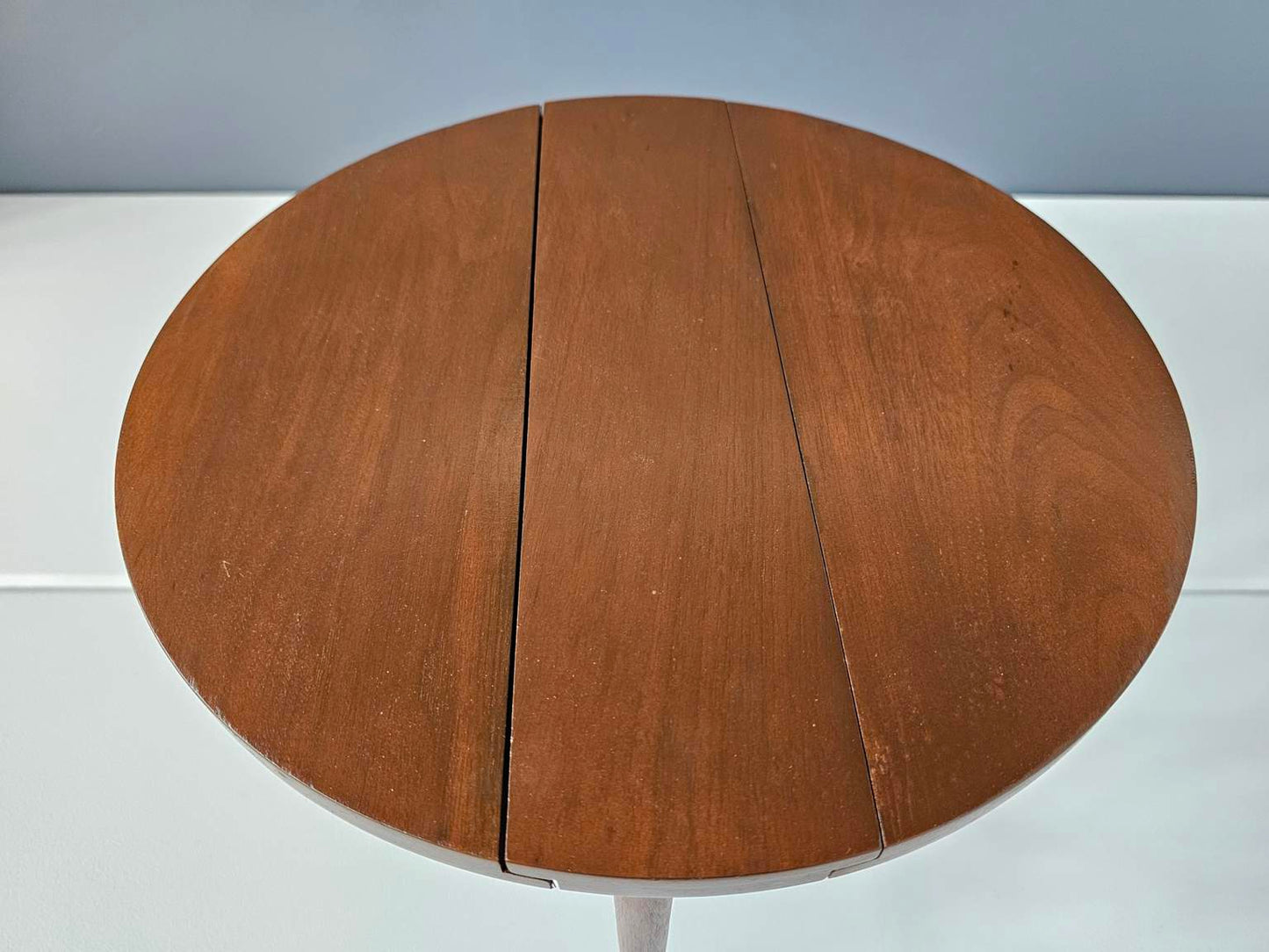 c. 1960 Bertha Schaefer For Singer & Sons Folding Walnut Side Table