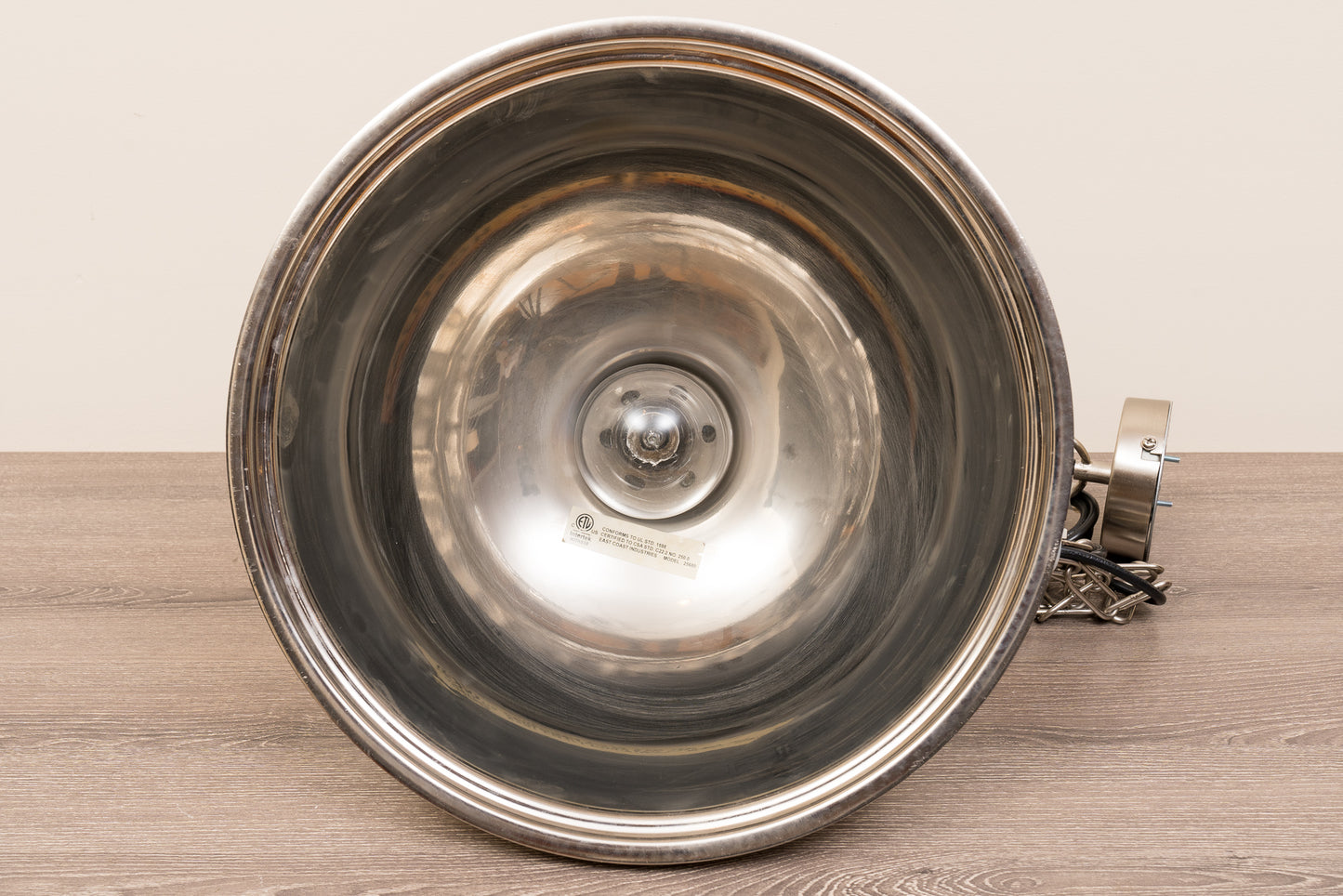 Polished Nickel Pendant Light Fixture