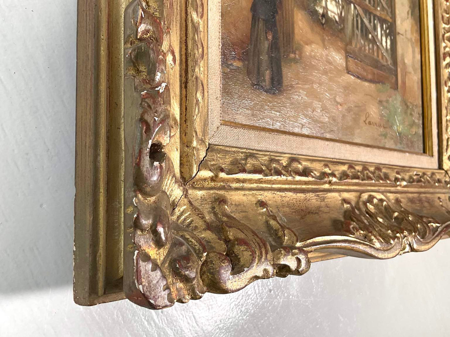 Vintage Oil On Board, signed by Guillaume Larrue (1851-1935)