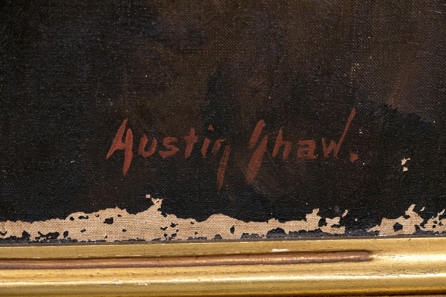 Portrait Of An Officer,Oil On Canvas, Austin Shaw (20th C.)