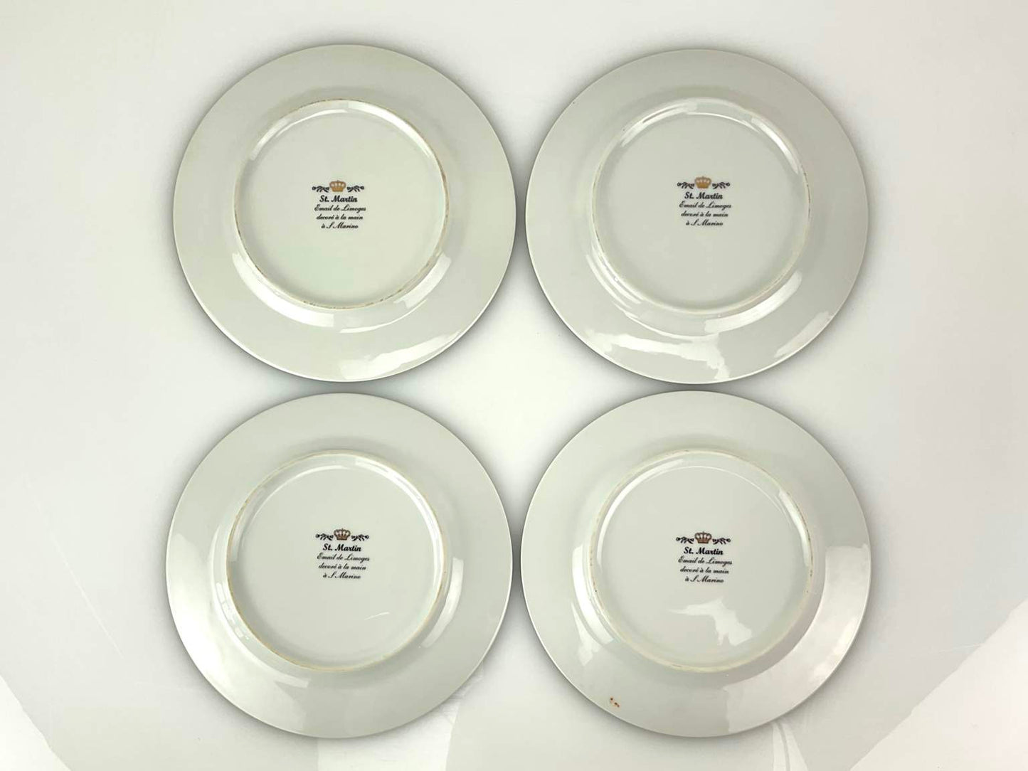 St. Martin Limoge Plates - Set of 4