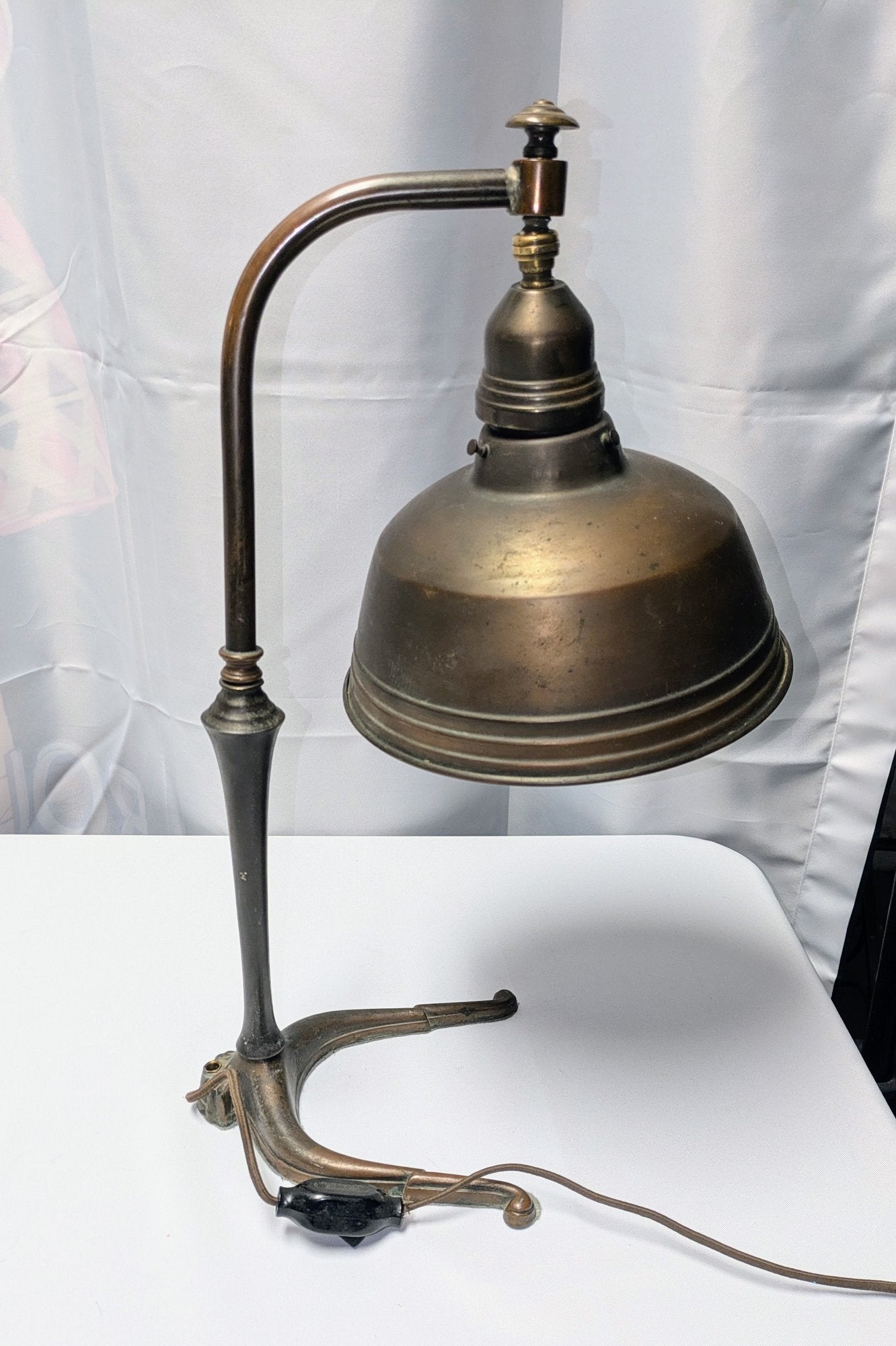 Vintage Jeweler's Copper/Brass & Metal Adjustable Head Lamp