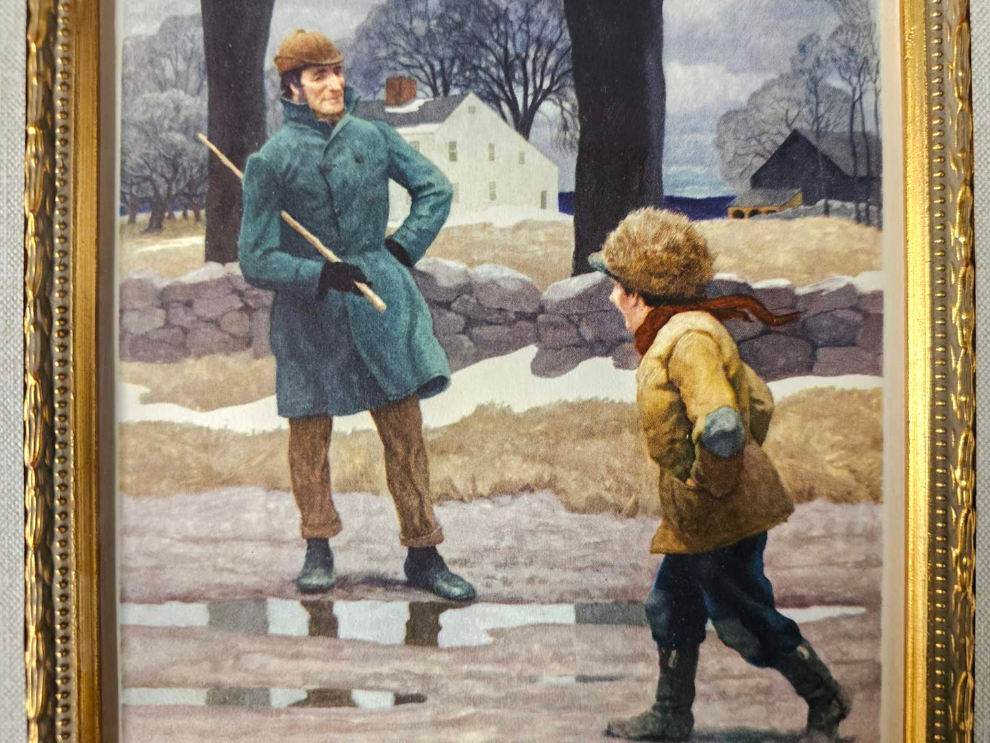 Original 1936 First Edition Andrew Wyeth (1917-2009) Gallery Framed Lithograph