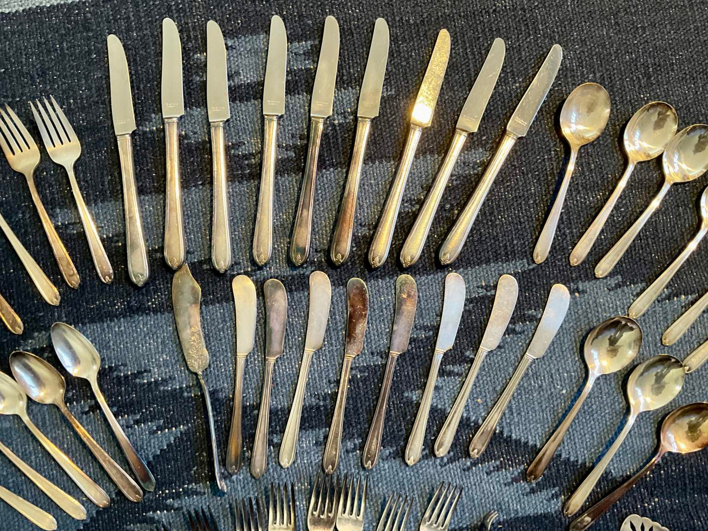 Assortment of Heirloom, Oneida W.M. Rogers, Silver Plate Silverware (88 Pieces