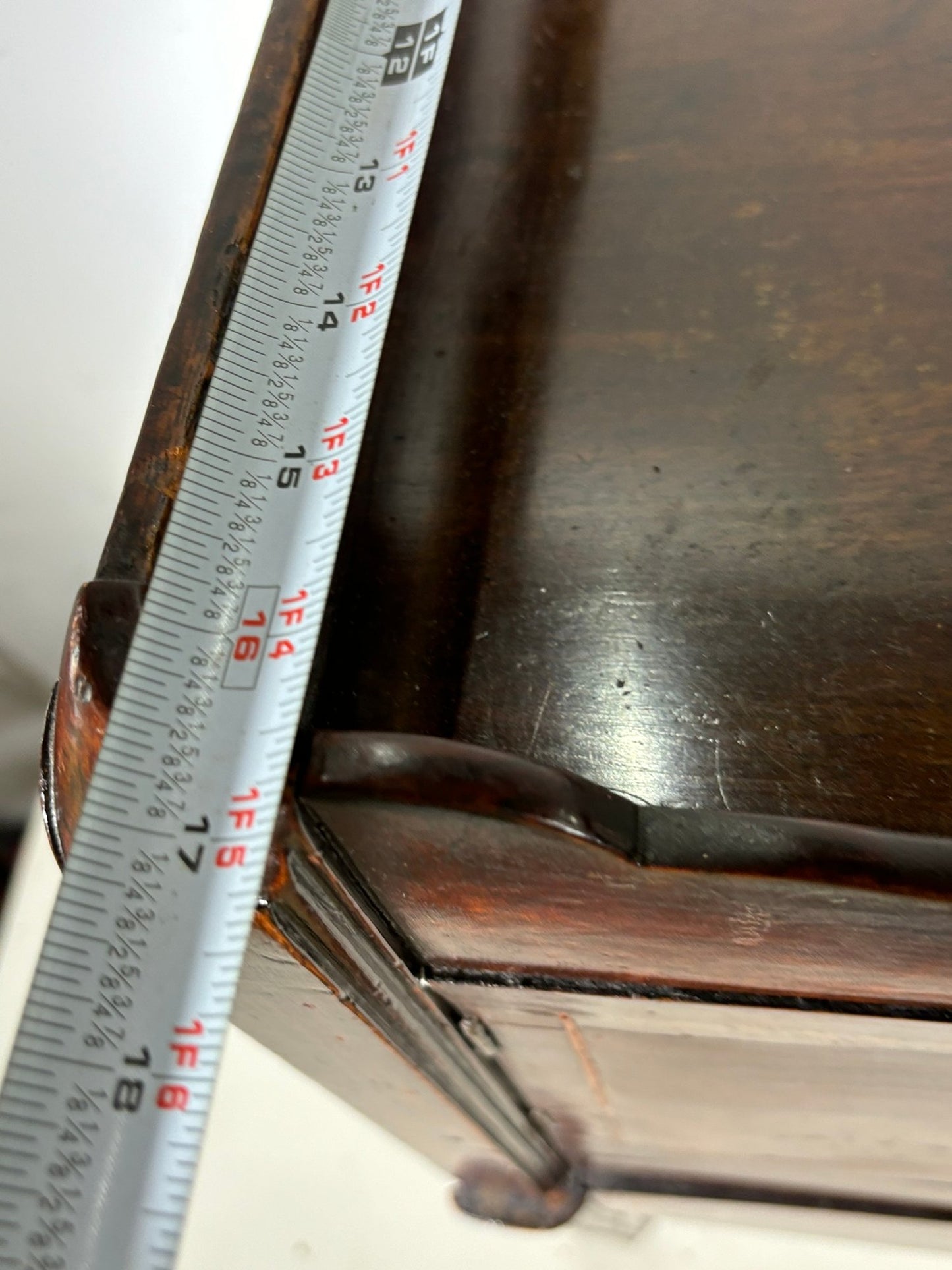 Rare Late 18th Century George III Bedside Table - Banded And Inlaid Mahogany