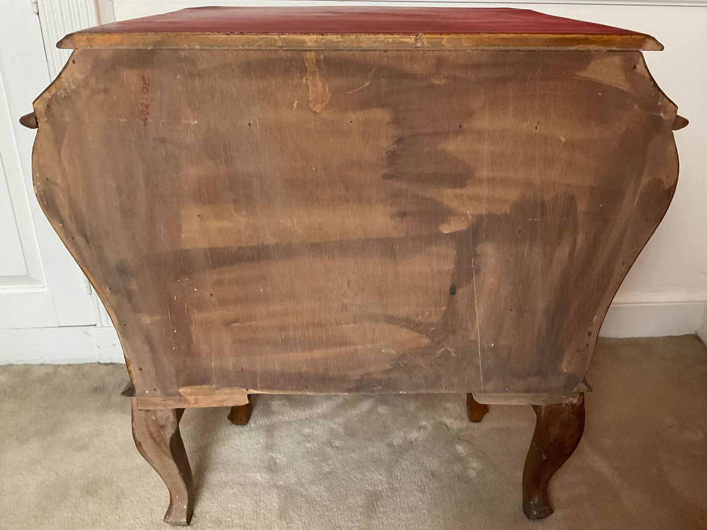 Magnificent Vintage Louis XV Style Bombe Chest Nightstand