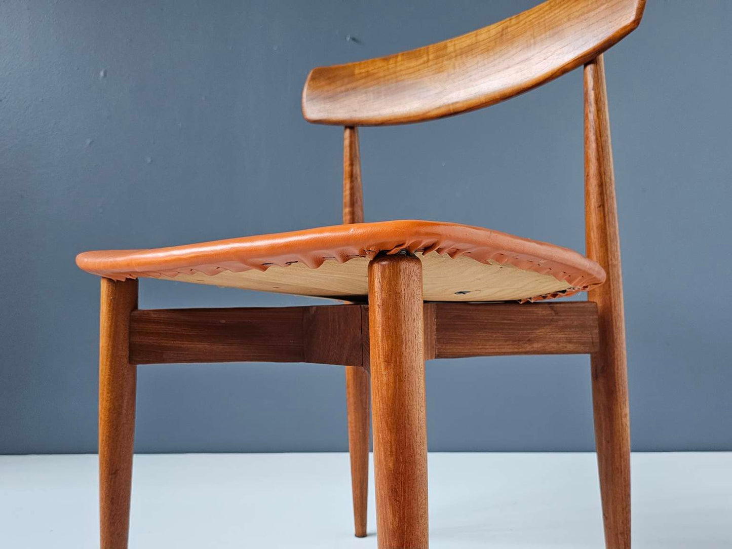 H W Klein for Bramin Denmark Solid Teak Side Chair