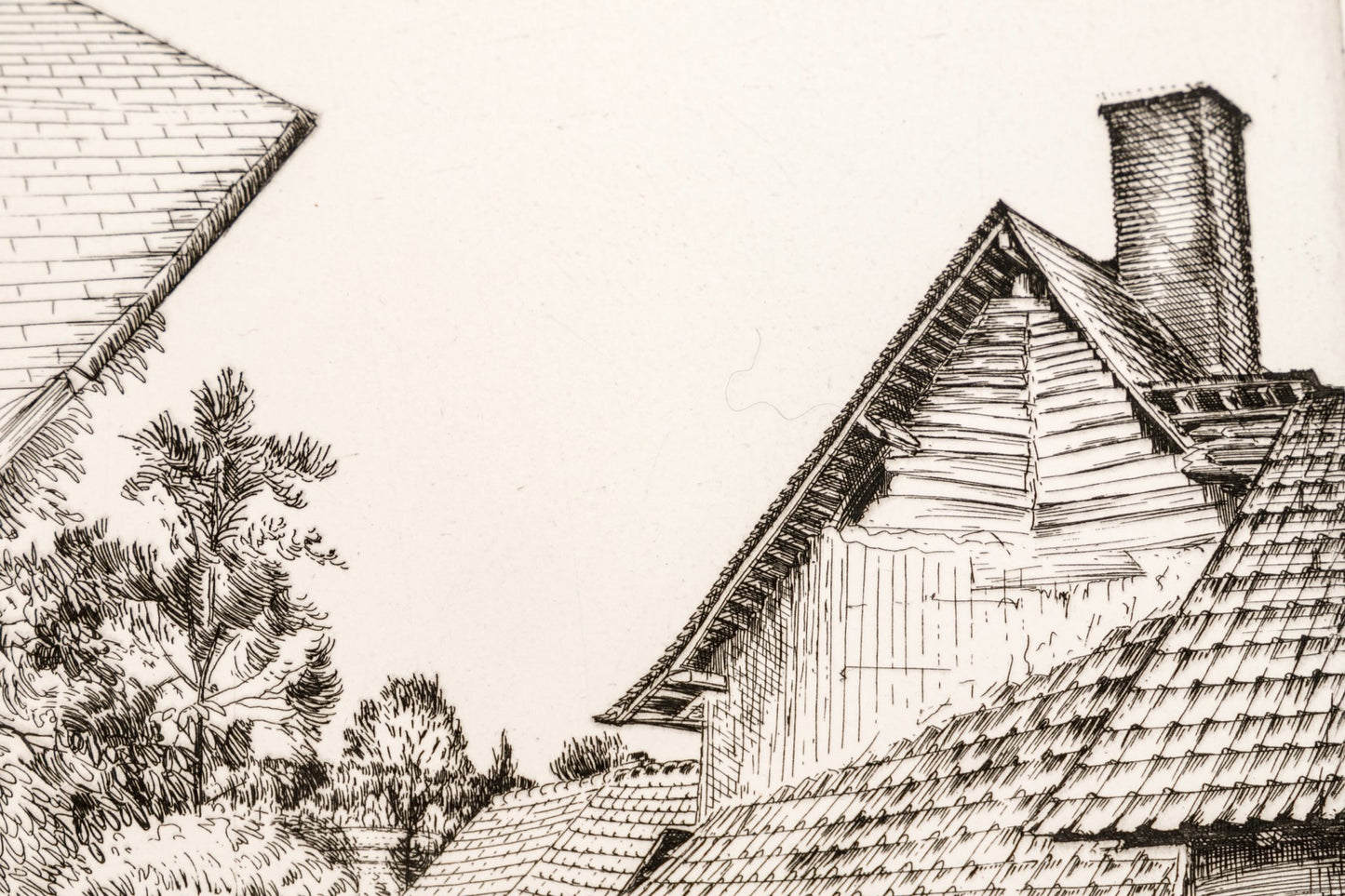 HENRI VERGE-SERRAT (BELGIAN, 1880-1966) ETCHING ON PAPER