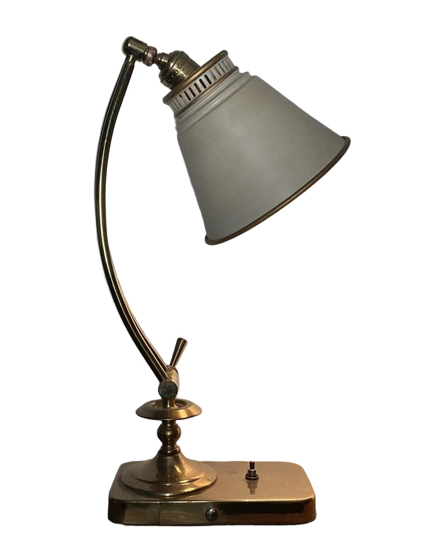 Vintage Brass Desk Lamp