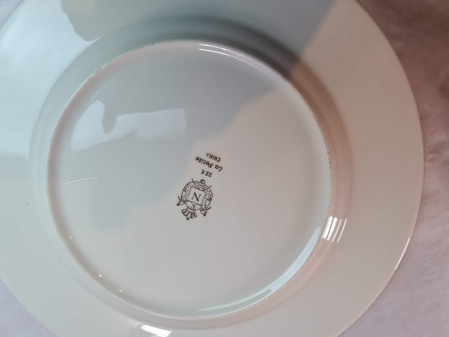 Vintage Joh Peters Le Petite Dinner Plate 6pcs & W. S. George Radisson Gold Gilt Bowl