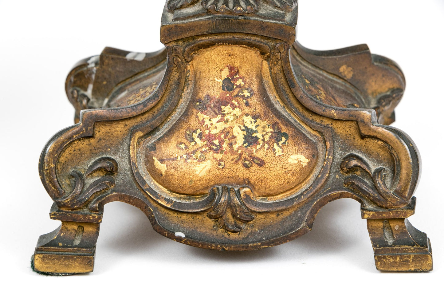 A pair of beautiful and elegant gilt bronze Ormolu candlestick holders c.1800, French