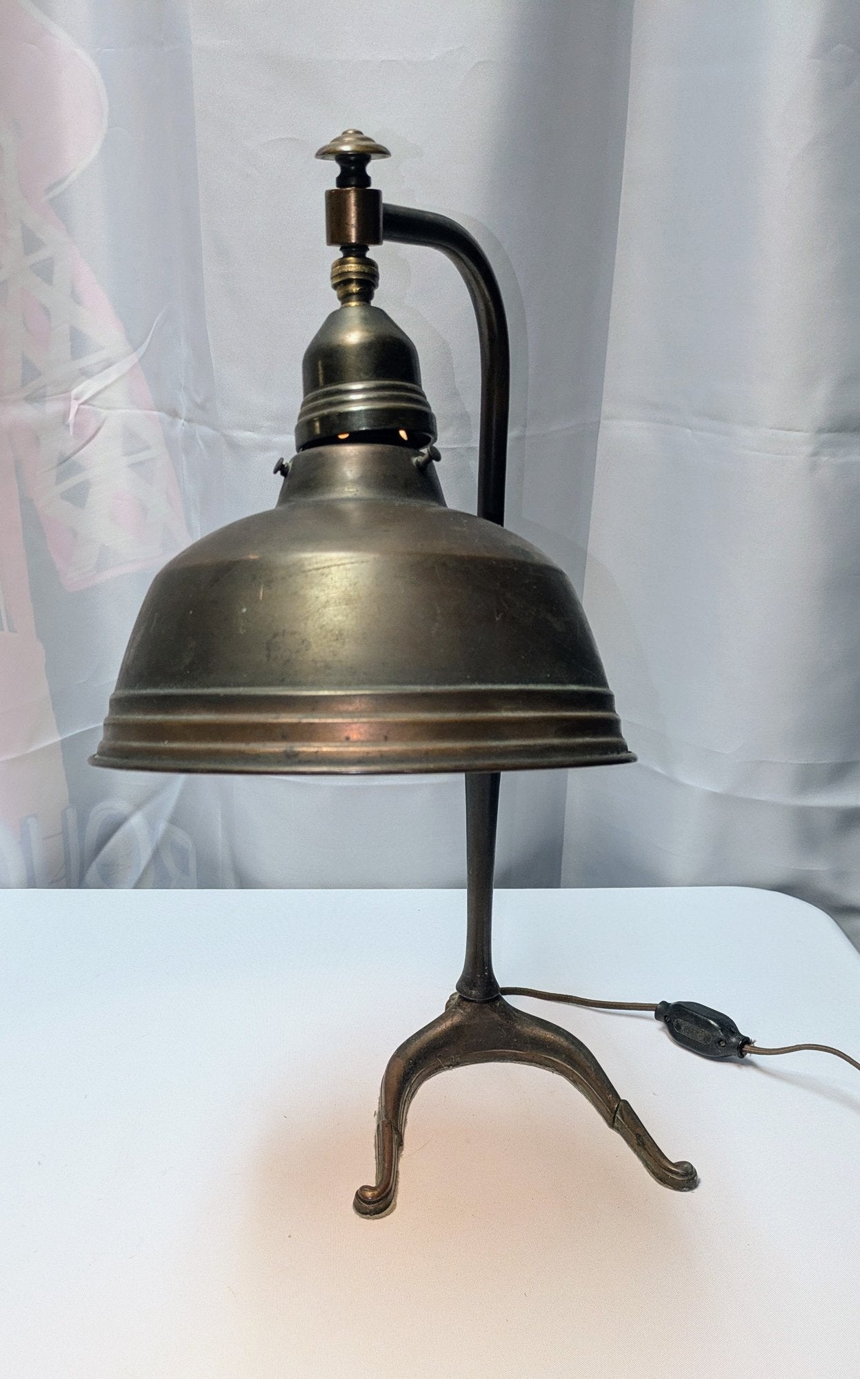 Vintage Jeweler's Copper/Brass & Metal Adjustable Head Lamp