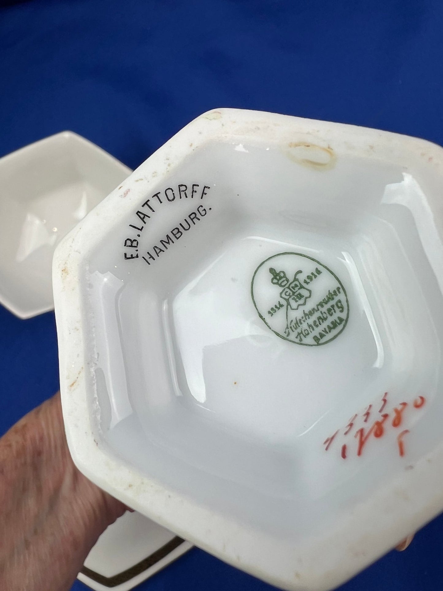 Bavarian Porcelain Sugar & Creamer