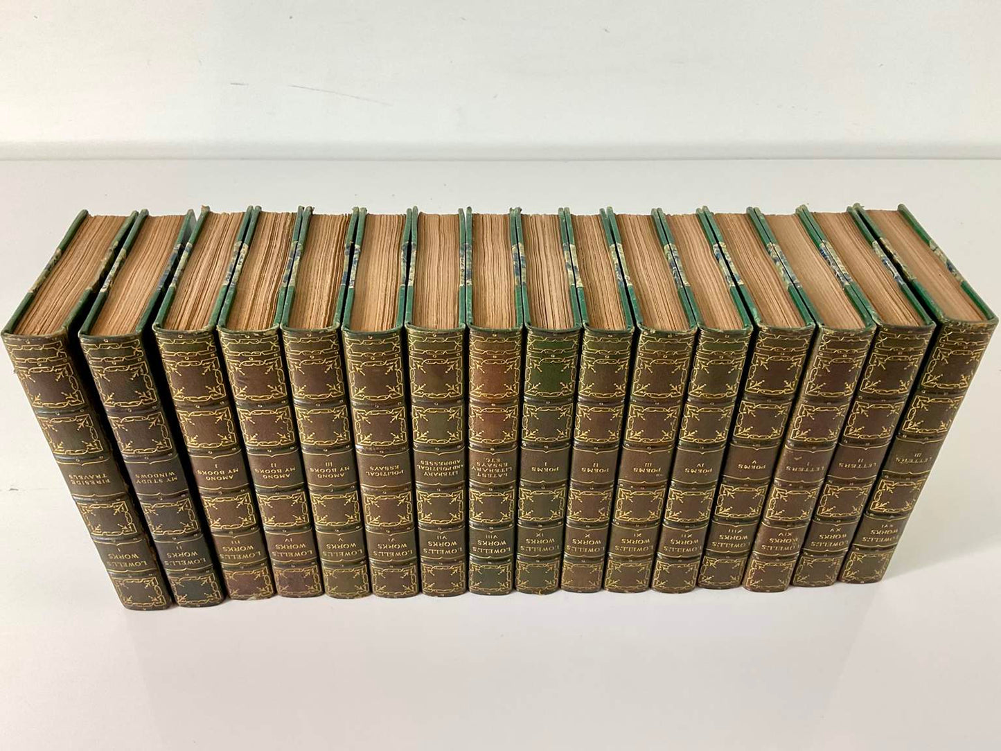 James Russel Lowell Complete Works, 16 Volume Set, 1904