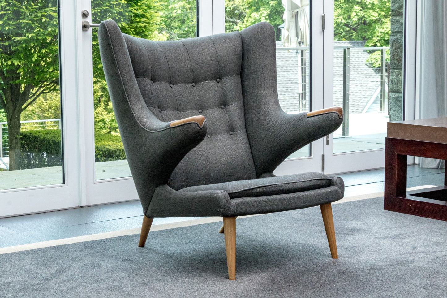 Modernica Mid Century Style Hans Wegner Papa Bear Chair